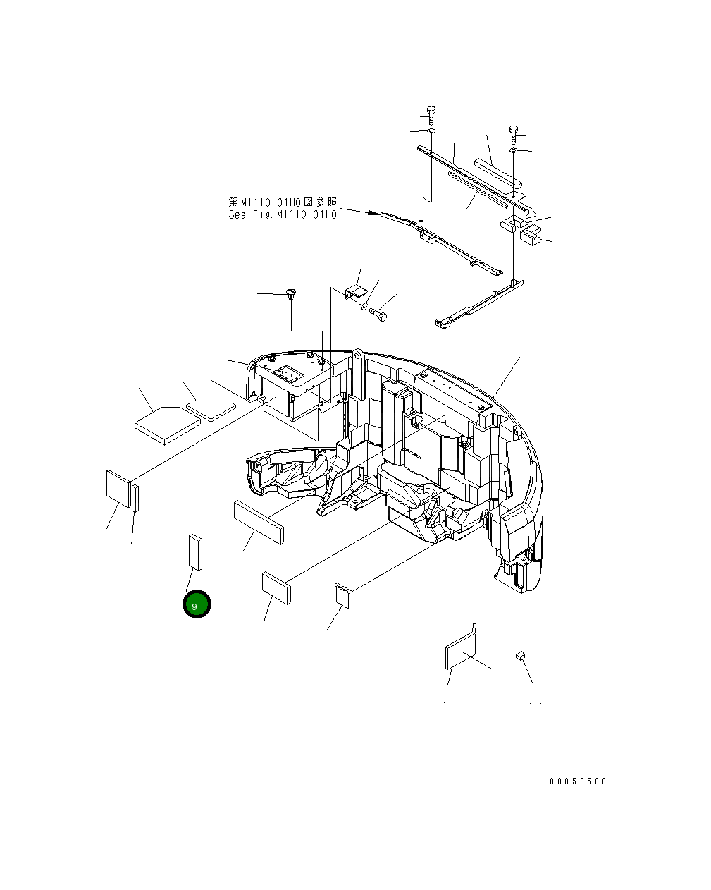 Лист 22U-46-27820 Komatsu