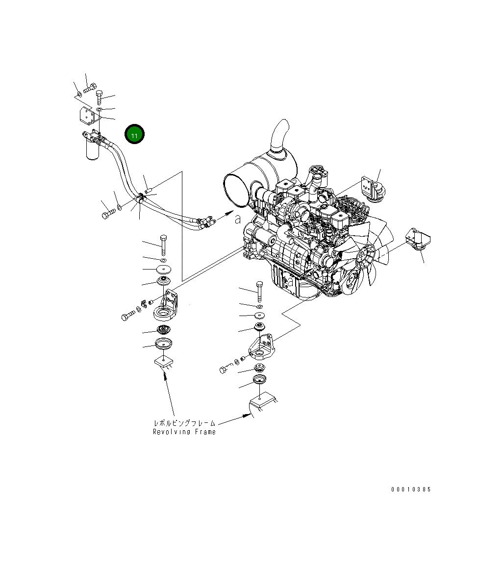 Кронштейн 22U-01-81370 Komatsu