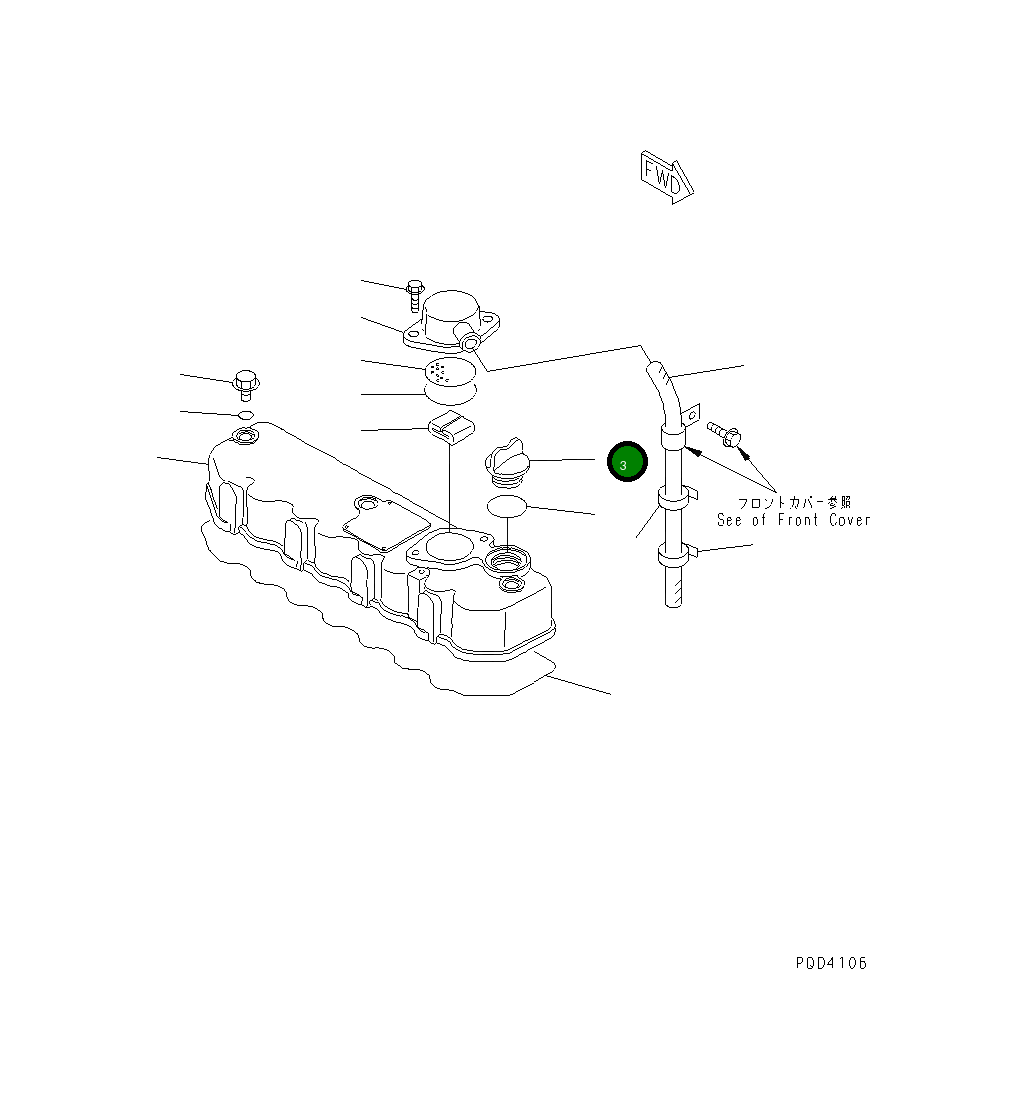 Колпак YM124160-01751 Komatsu