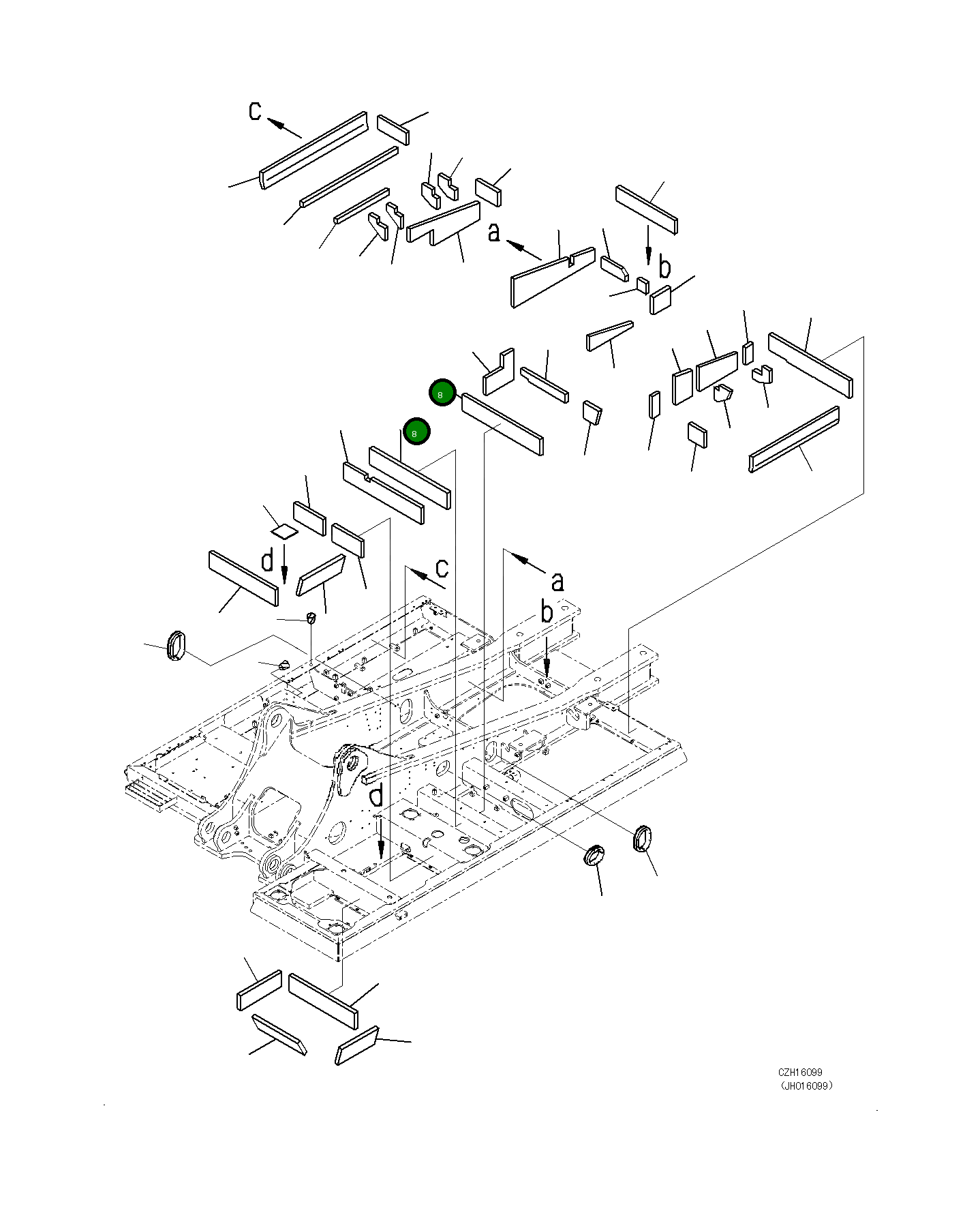 Лист 208-46-75640 Komatsu