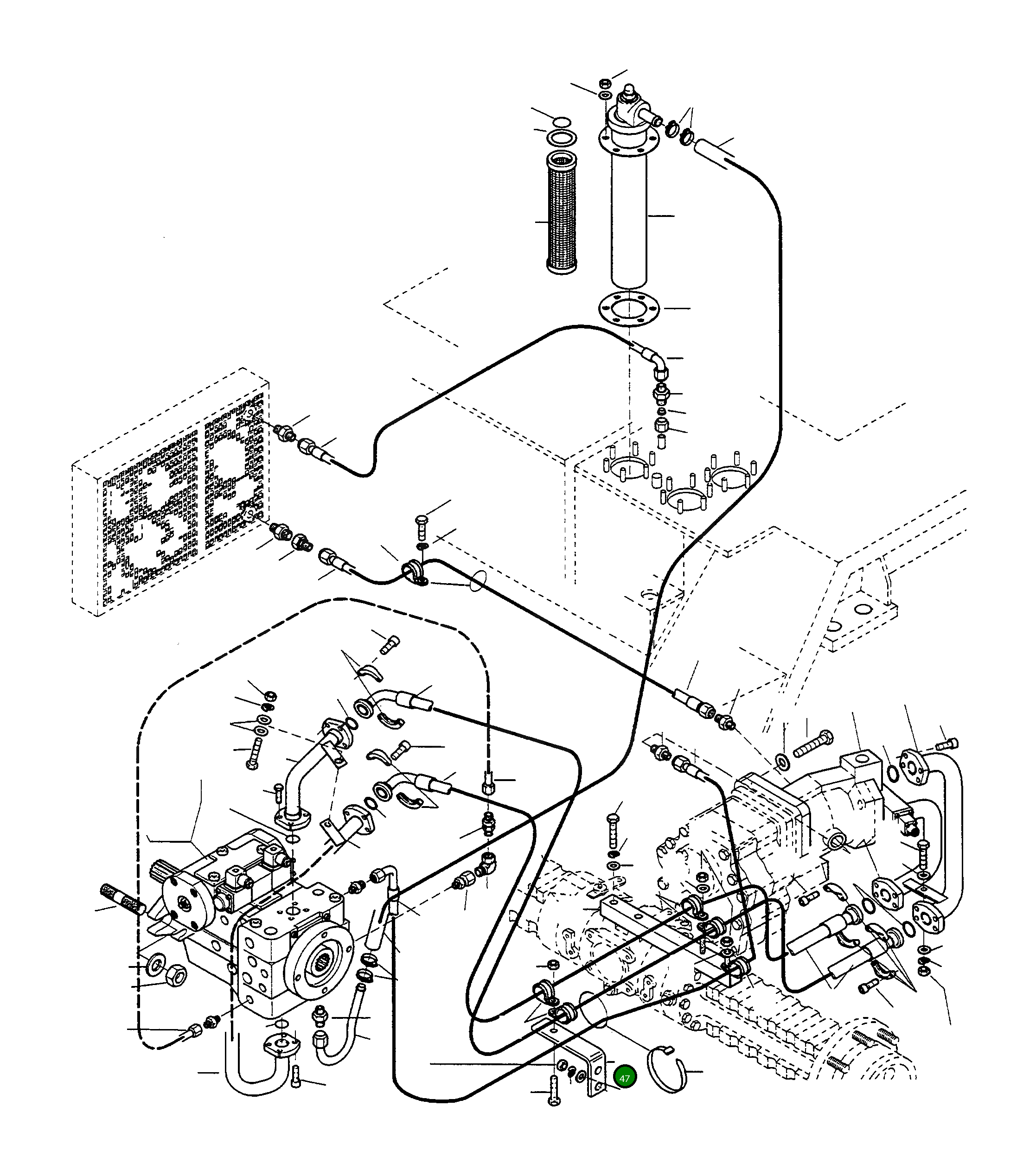 Кронштейн 4241583M1 Komatsu