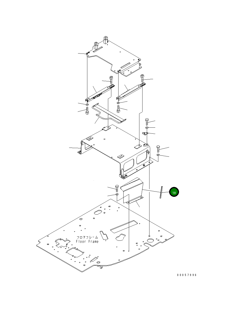 Отделка 22B-43-23590 Komatsu