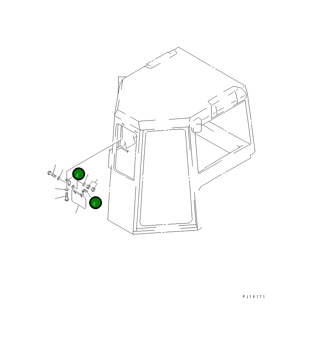 Кронштейн 195-Z11-3960 Komatsu