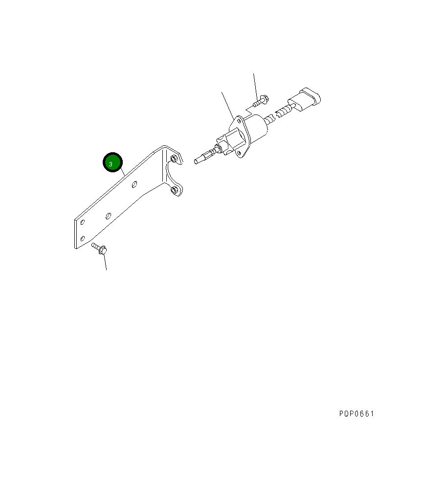 Кронштейн 6742-01-2300 Komatsu
