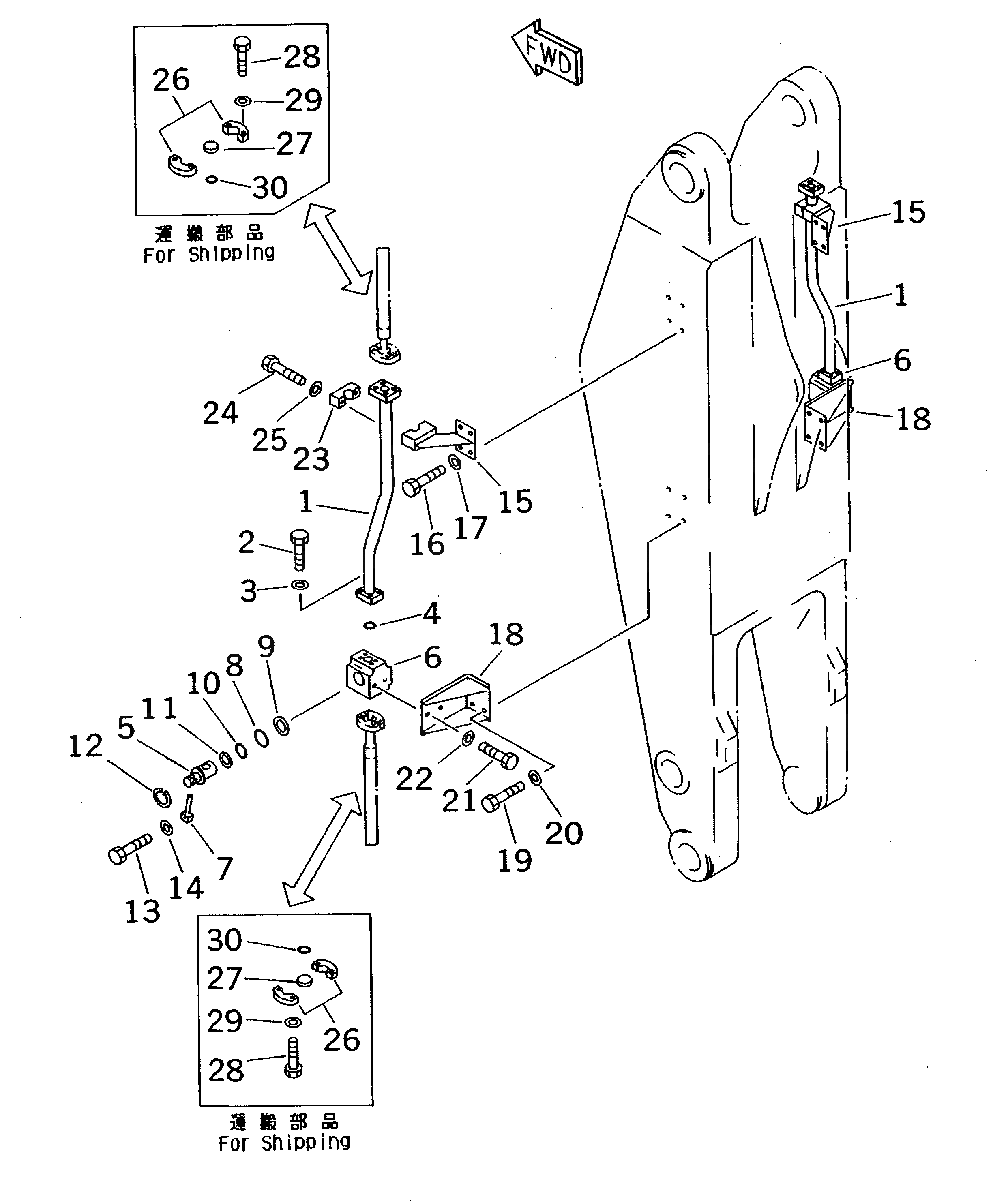 Трубка 208-72-68640 Komatsu