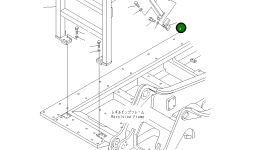 Кронштейн 207-54-A3970 Komatsu