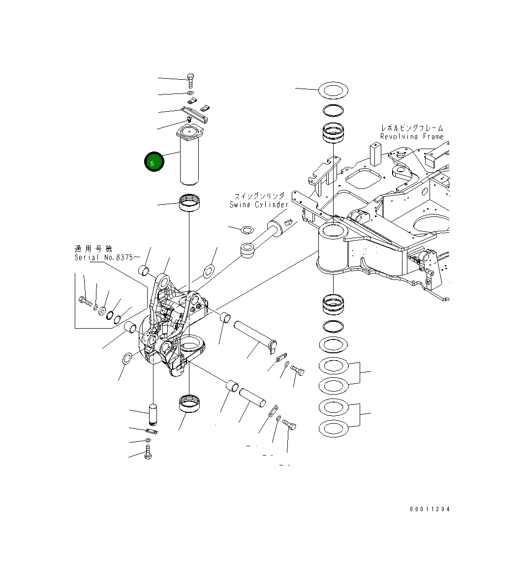 Палец 22M-70-21522 Komatsu