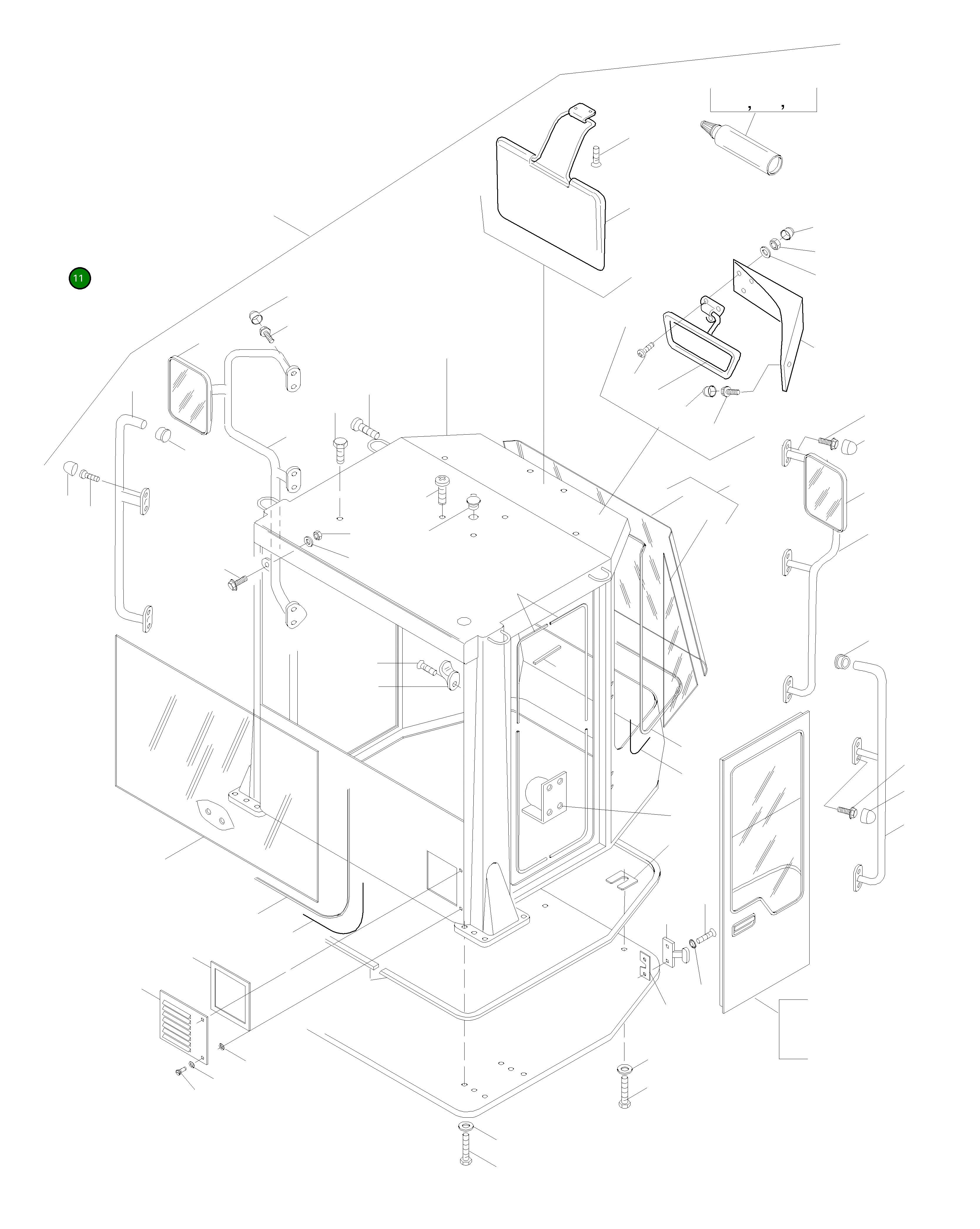 Ограждение 421-56-H3980 Komatsu