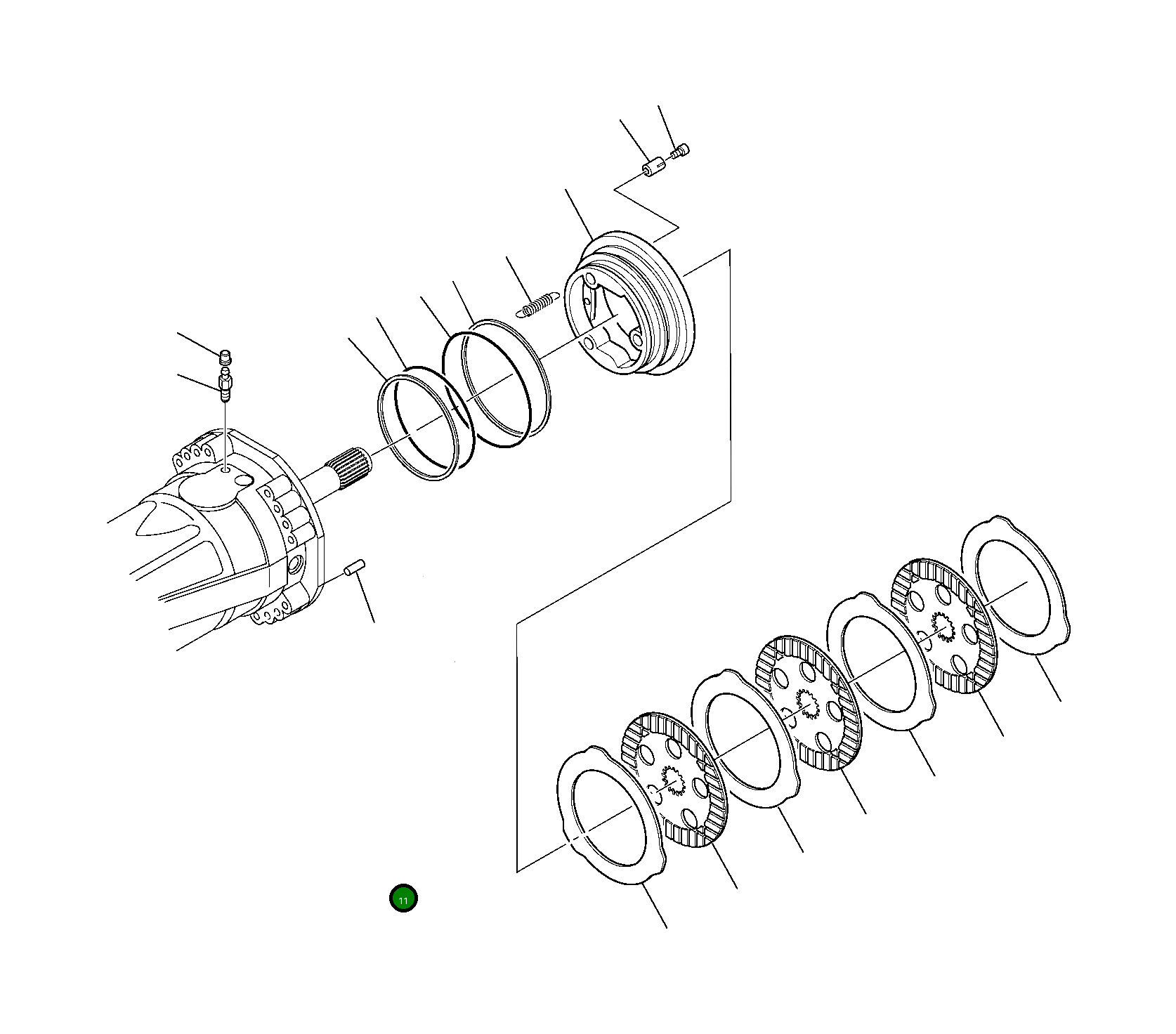 Палец 226-22-12080 Komatsu