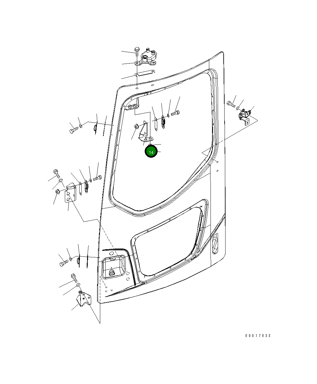 Кронштейн 22B-54-16511 Komatsu