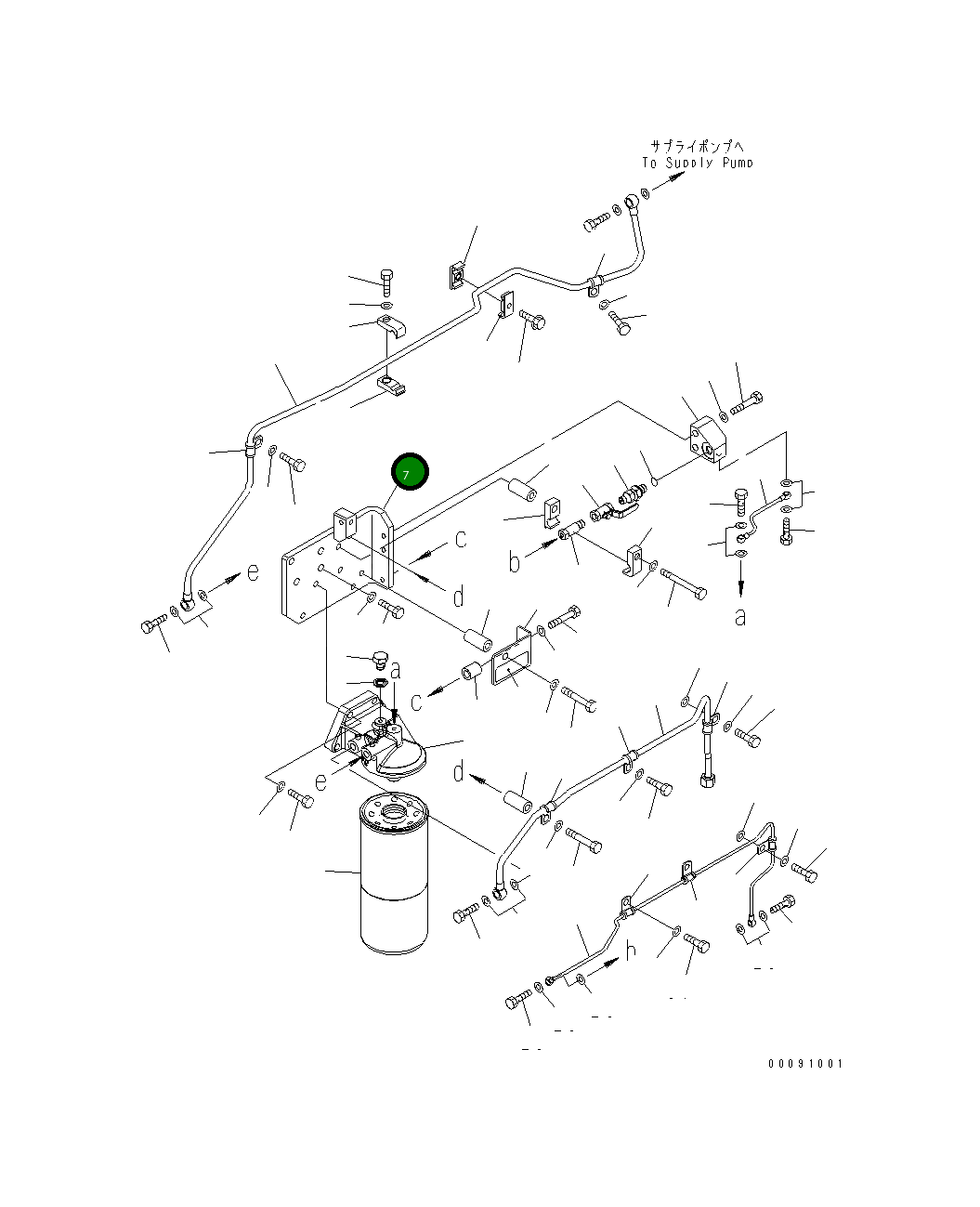 Кронштейн 6245-61-5150 Komatsu