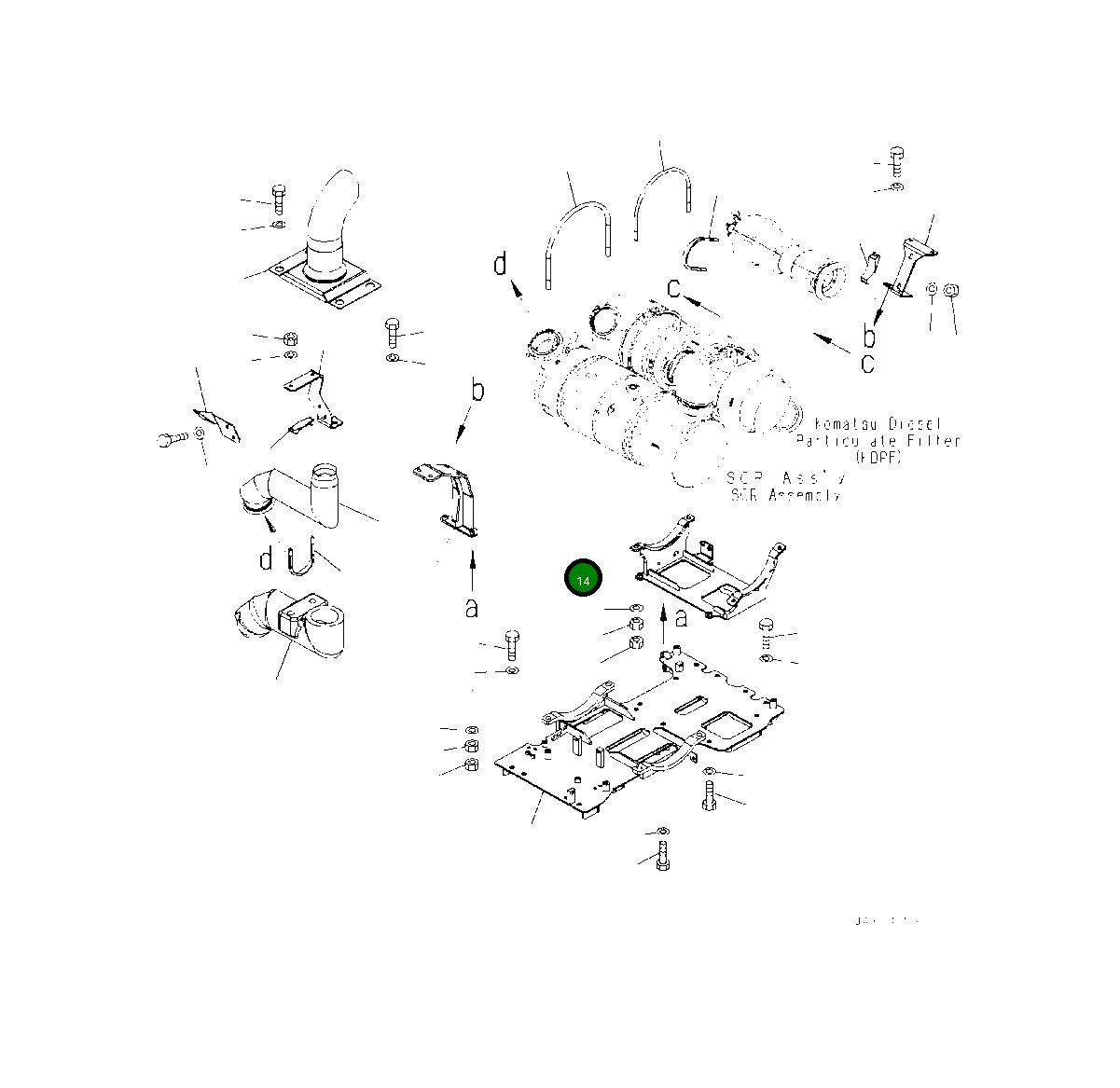 Кронштейн 419-02-62321 Komatsu