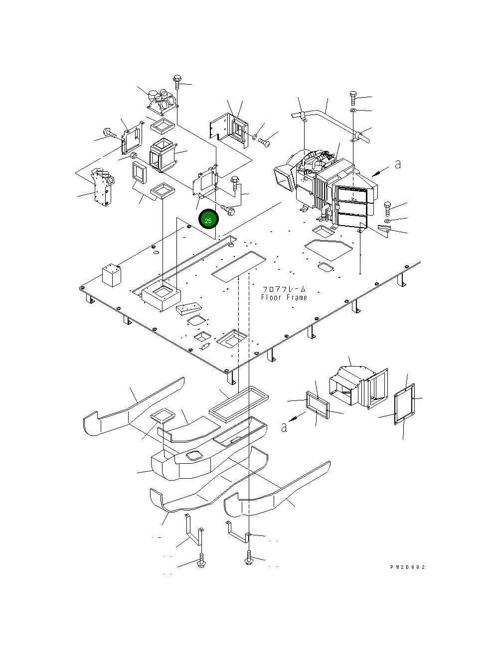 Кронштейн 56B-07-12282 Komatsu