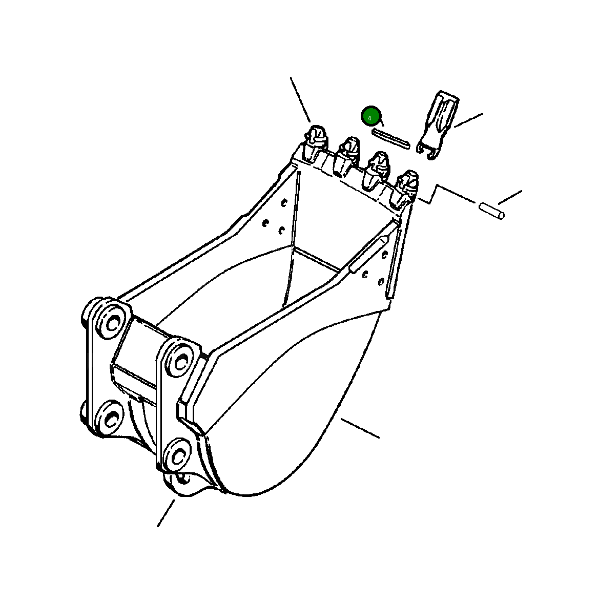 Палец 20Y-913-A360 Komatsu