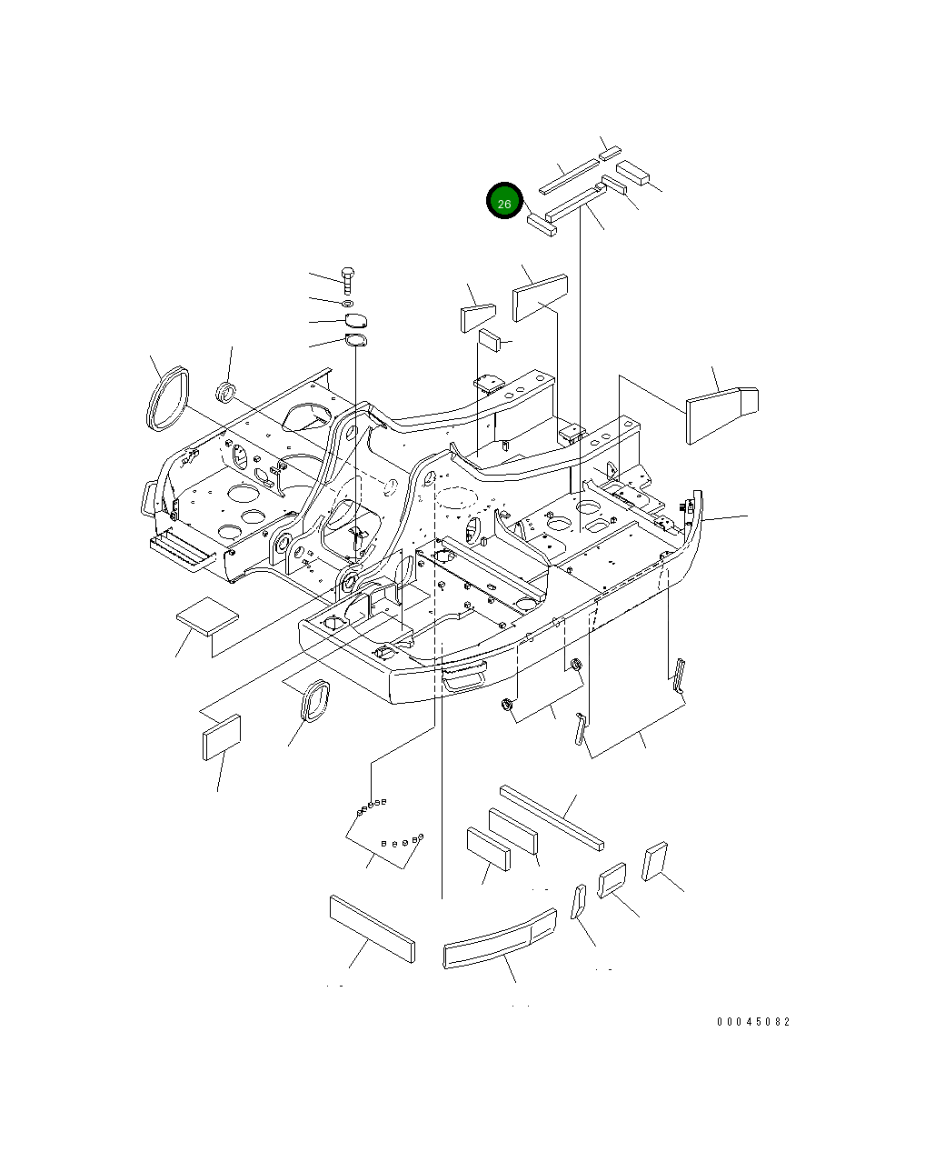 Лист 22U-46-27630 Komatsu