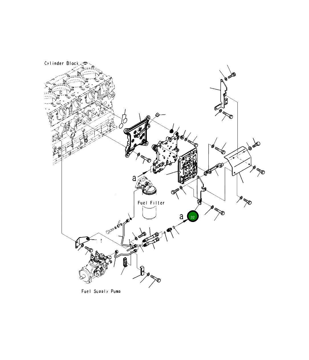 Кронштейн 6262-81-7340 Komatsu
