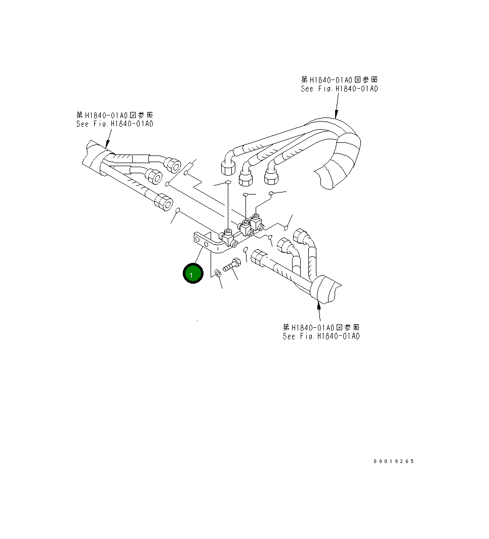 Кронштейн 11Y-62-26181 Komatsu