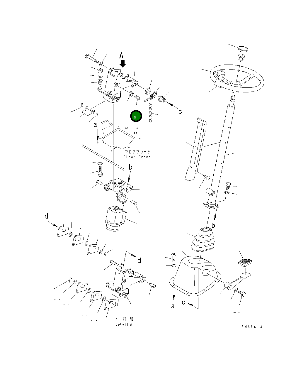 Палец 20E-40-K1431 Komatsu