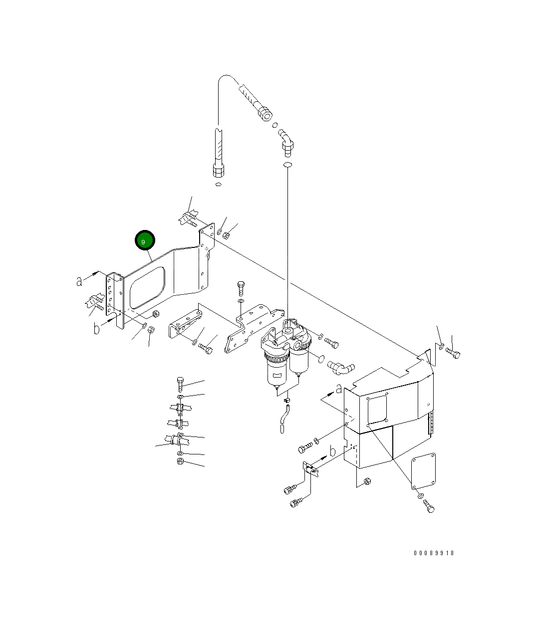 Кронштейн 569-84-88431 Komatsu
