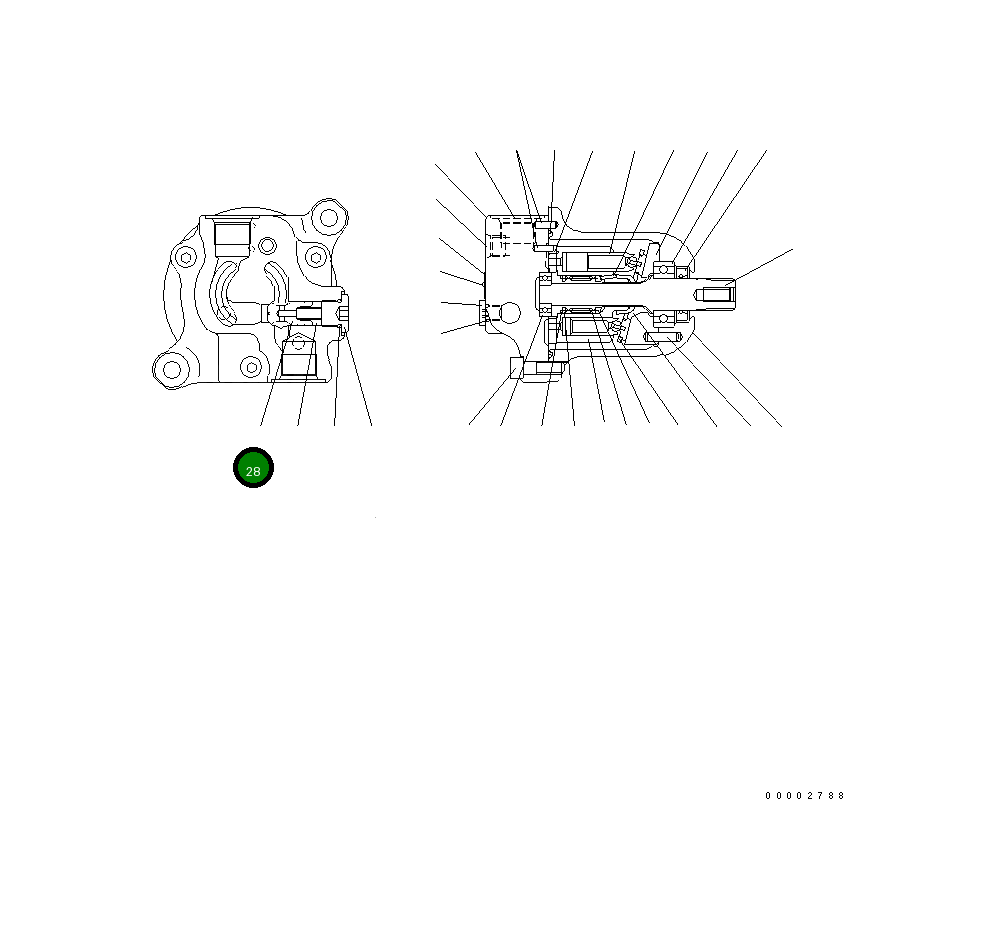 Обратный клапан KB21961-20305 Komatsu