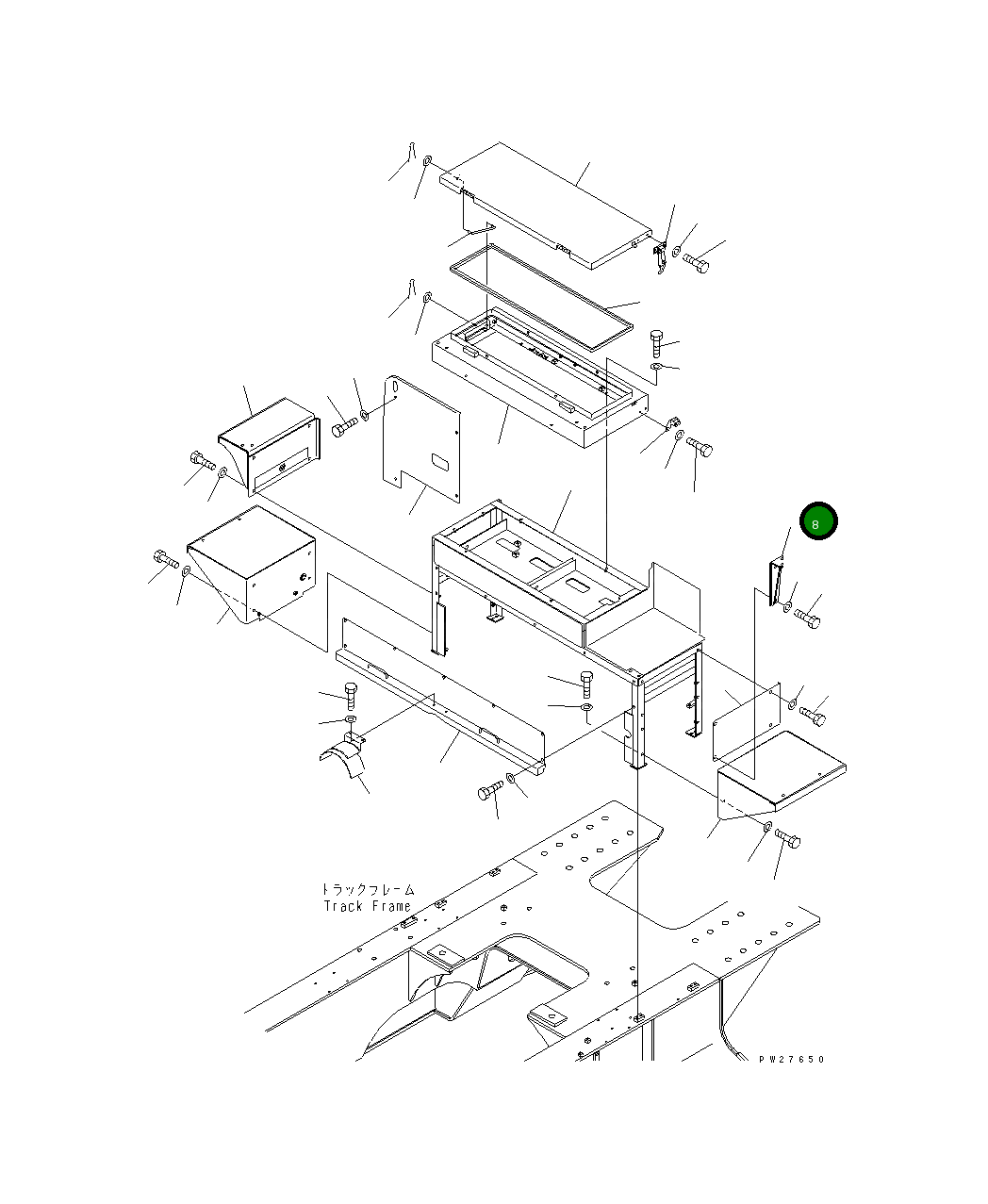 Кронштейн 8287-54-2730 Komatsu