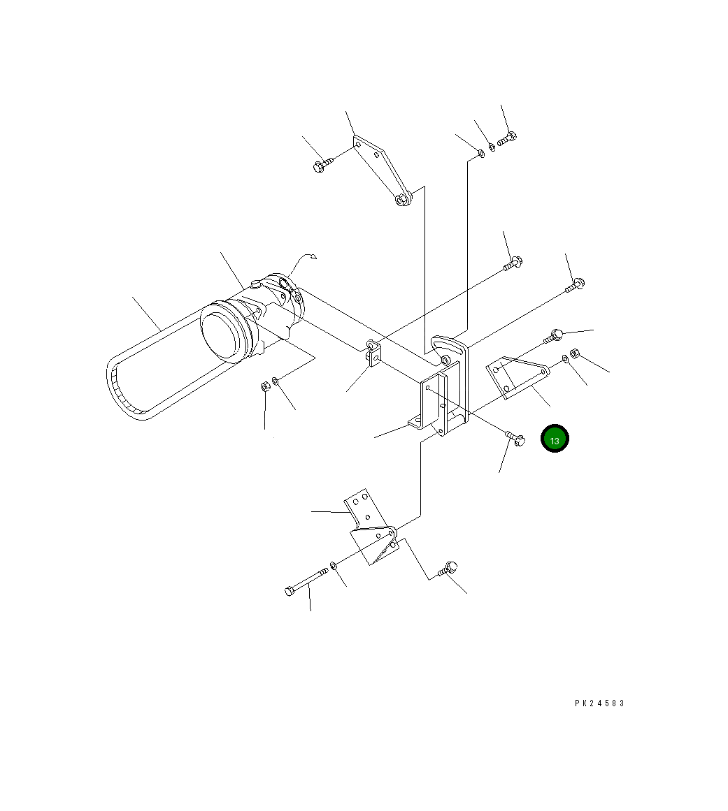Кронштейн 567-07-72340 Komatsu