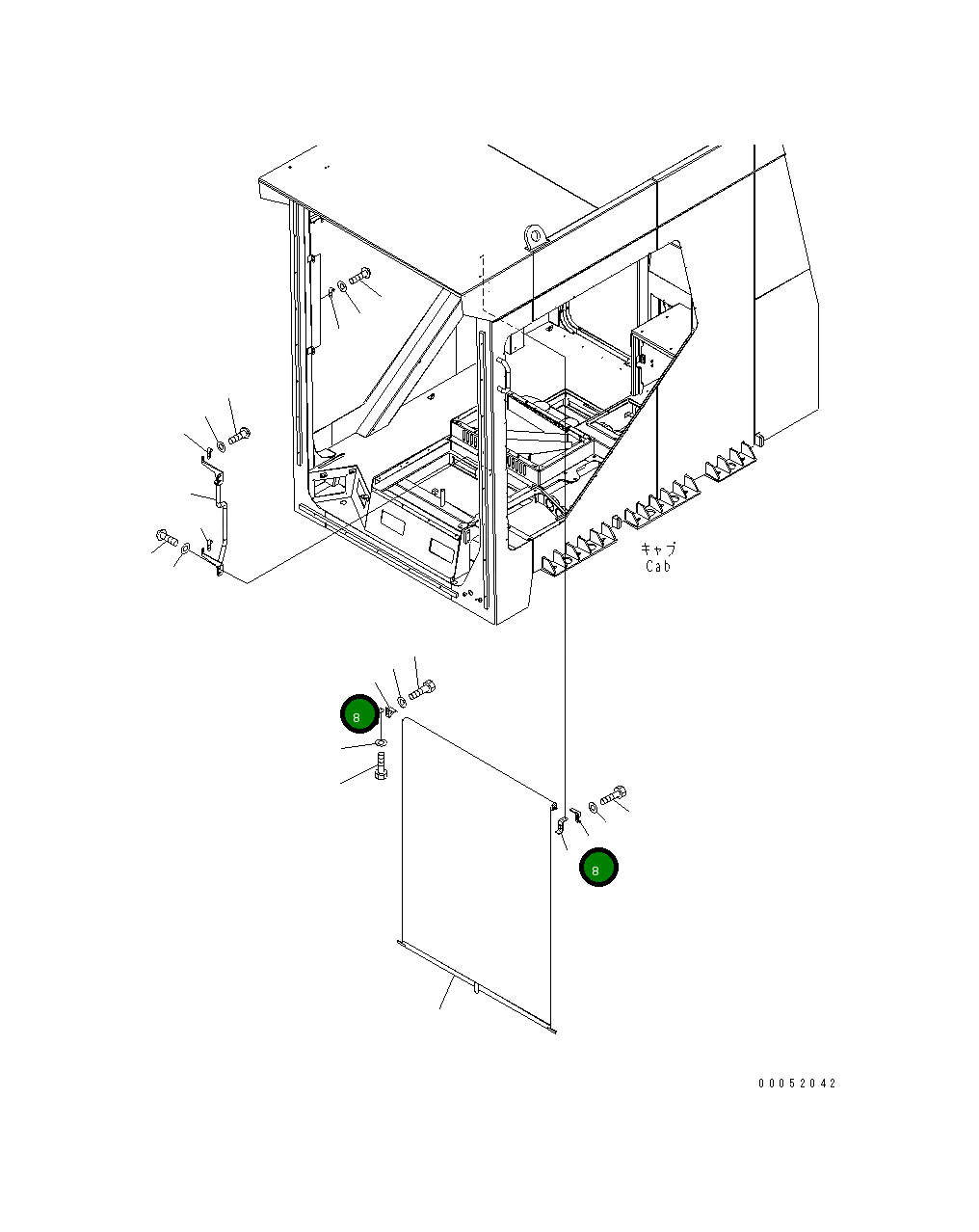 Кронштейн 21T-54-35652 Komatsu