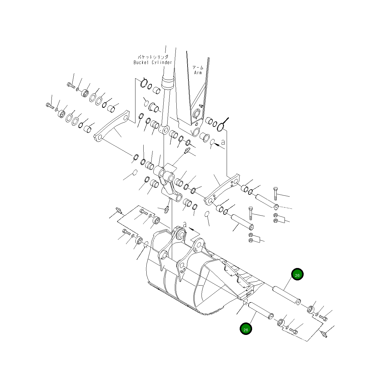 Палец 21M-70-81550 Komatsu