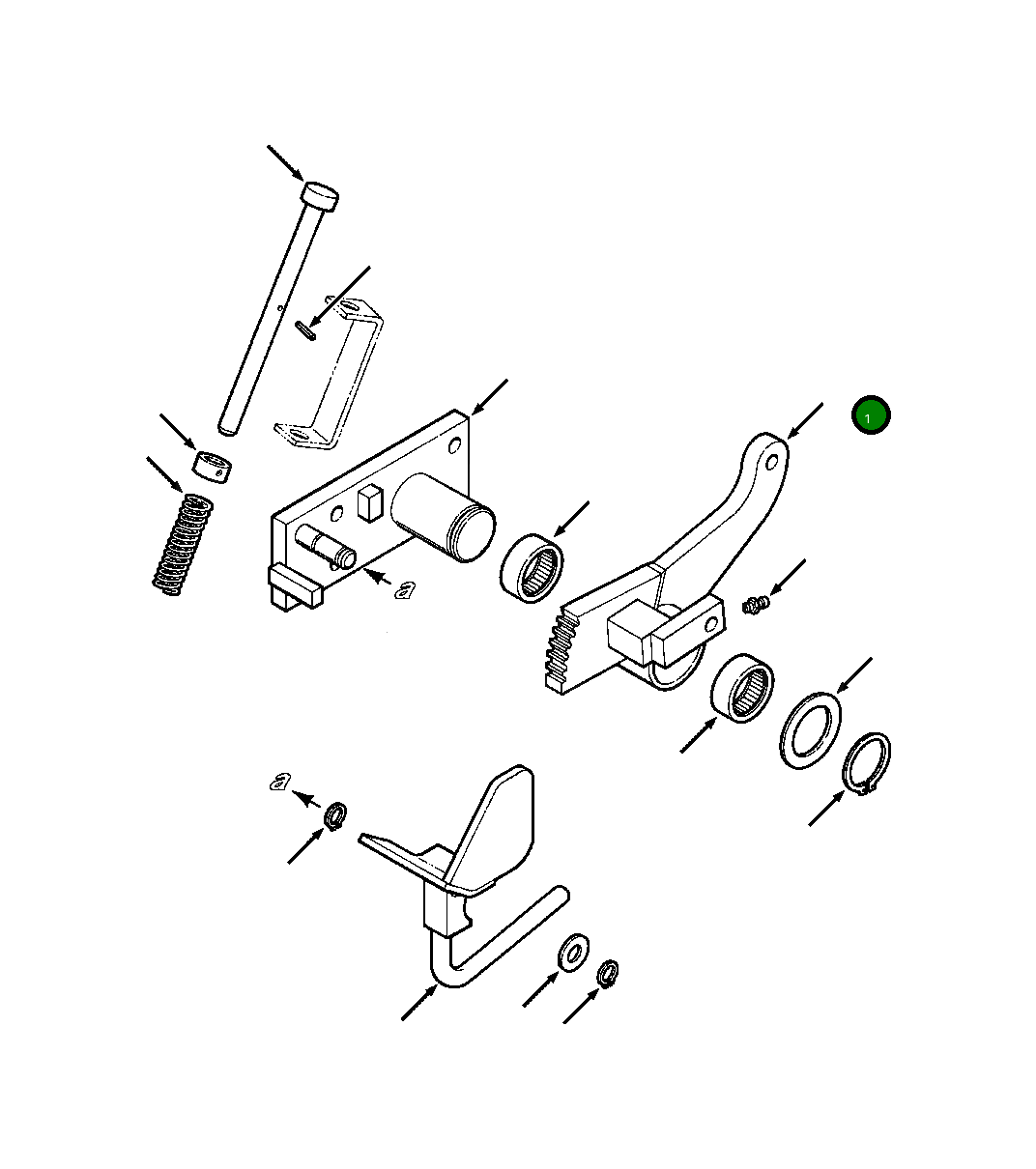 Коромысло конечного привода 1258 311 H91 Komatsu