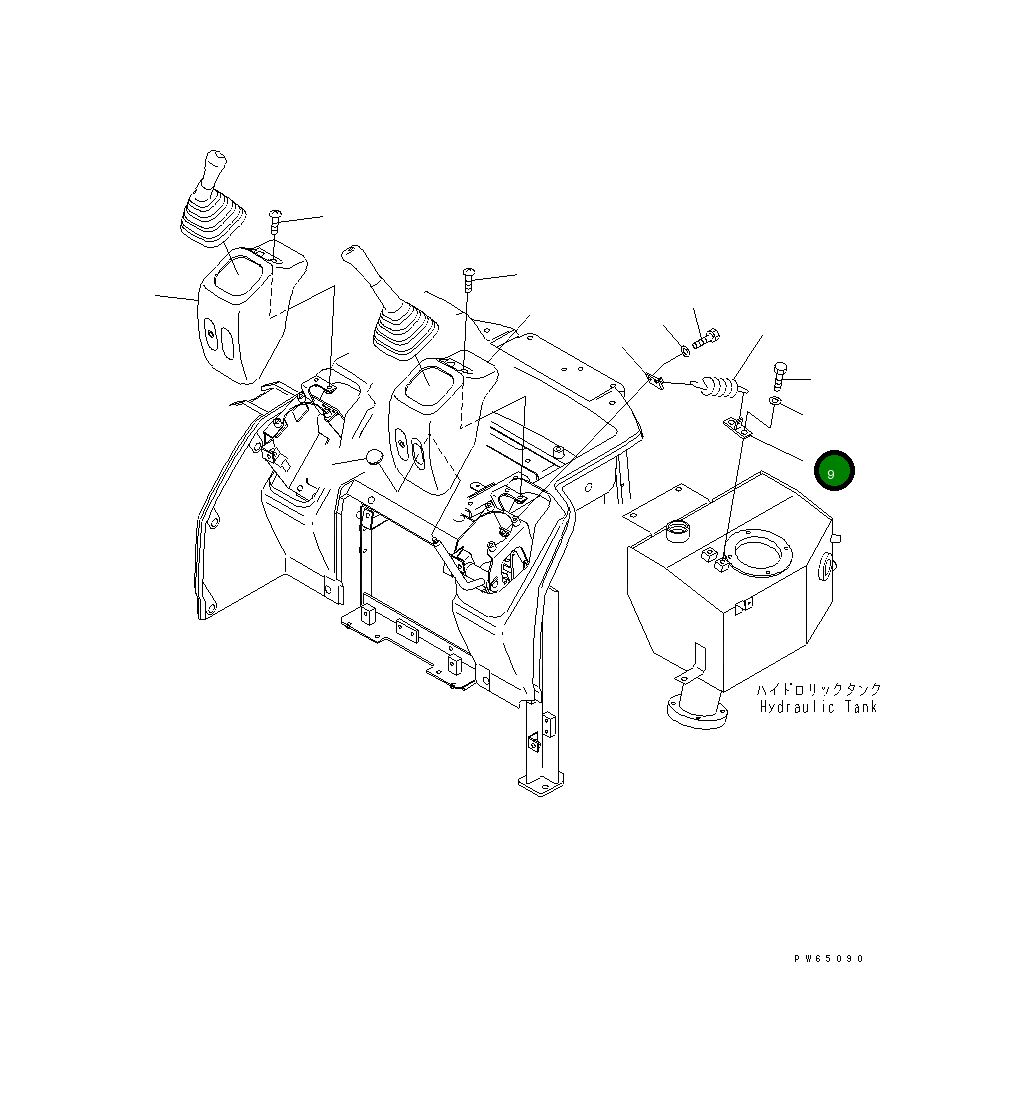 Кронштейн 22J-43-15770 Komatsu