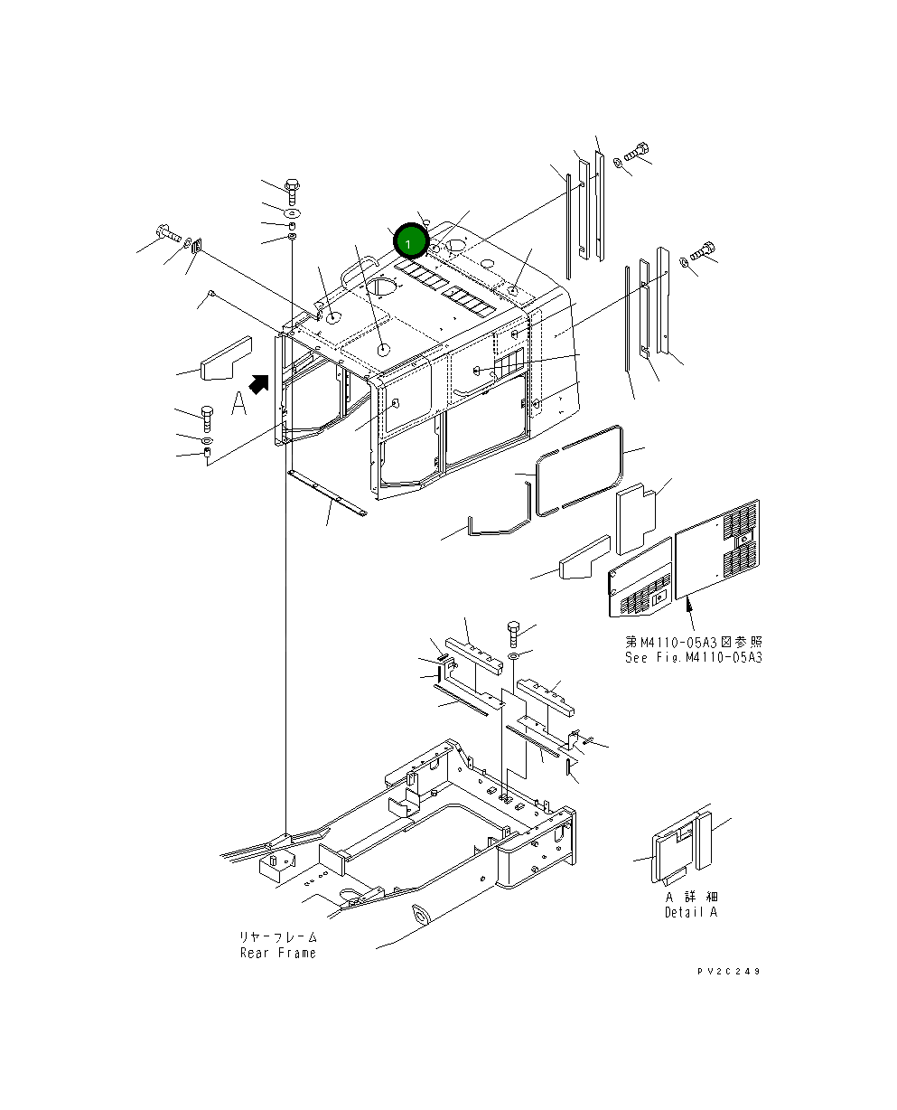 Капот 425-S05-2980 Komatsu