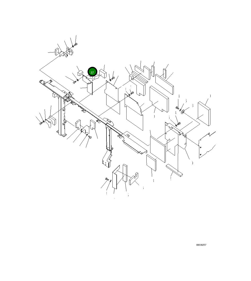 Лист 21M-54-22360 Komatsu