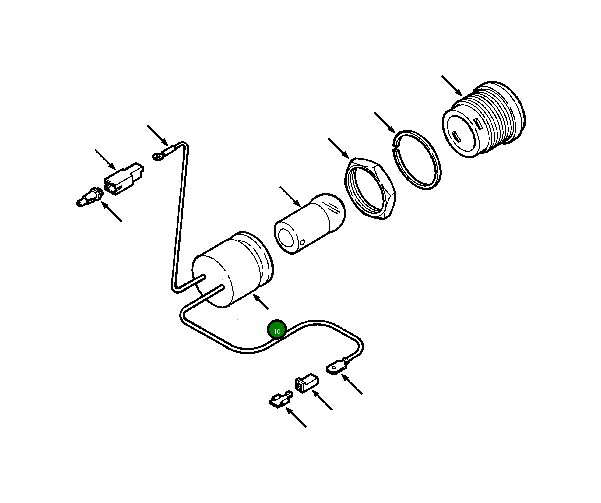 Основание освещения 1151 976 C1 Komatsu