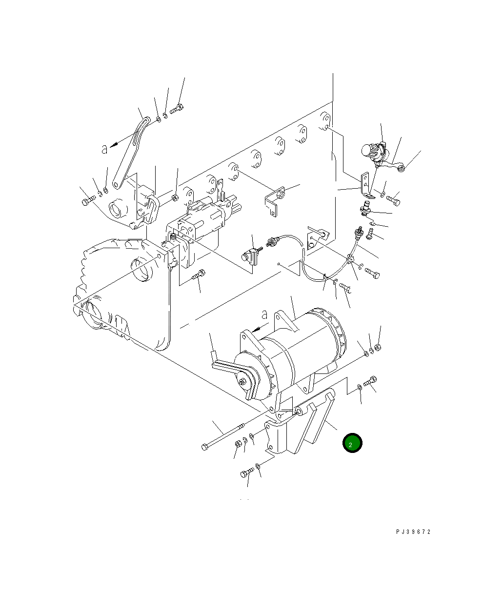 Кронштейн 6711-21-6321 Komatsu