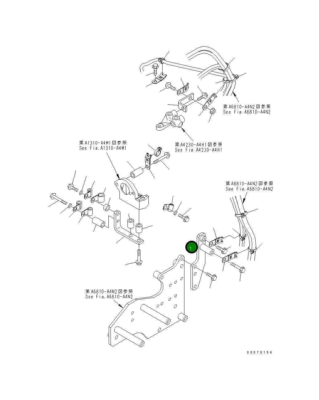 Кронштейн 6261-81-8210 Komatsu