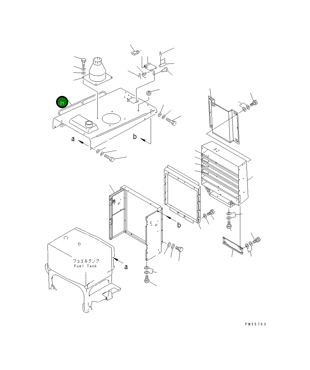 Капот 234-54-48110 Komatsu