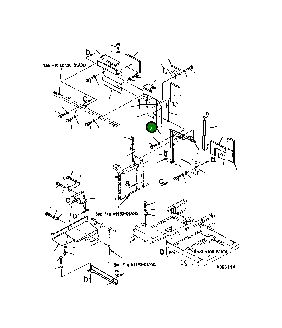 Кожух 20Y-54-B1380 Komatsu