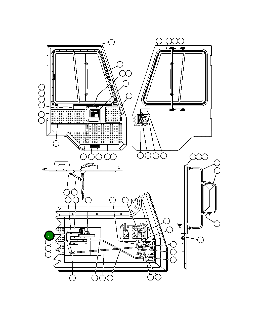 Ось BF4707 Komatsu