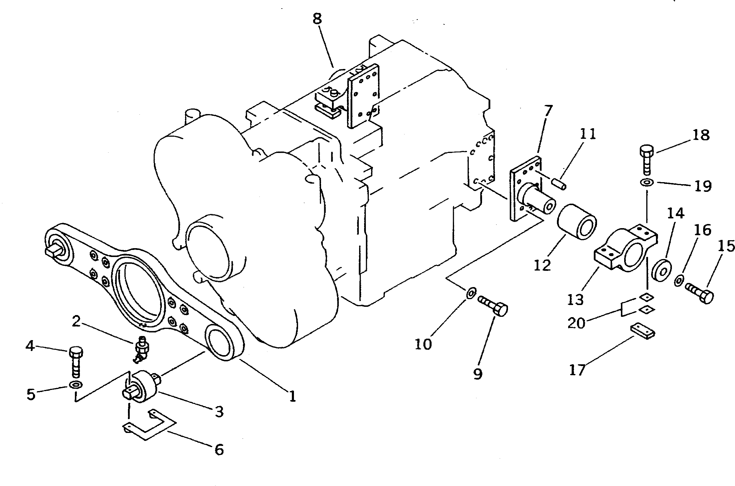 Кронштейн 569-16-62130 Komatsu