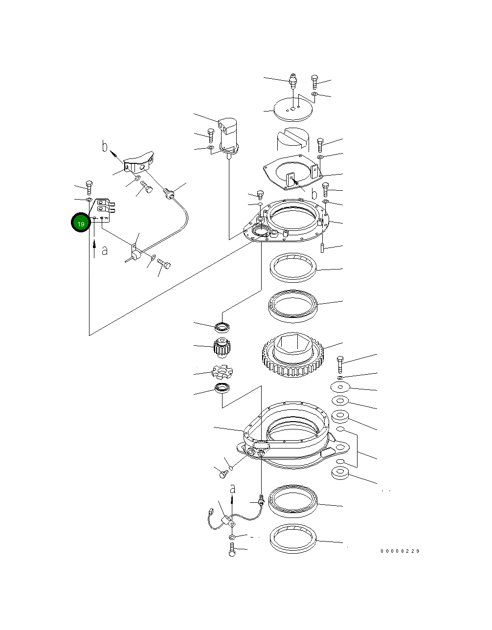 Кронштейн 8296-70-3230 Komatsu