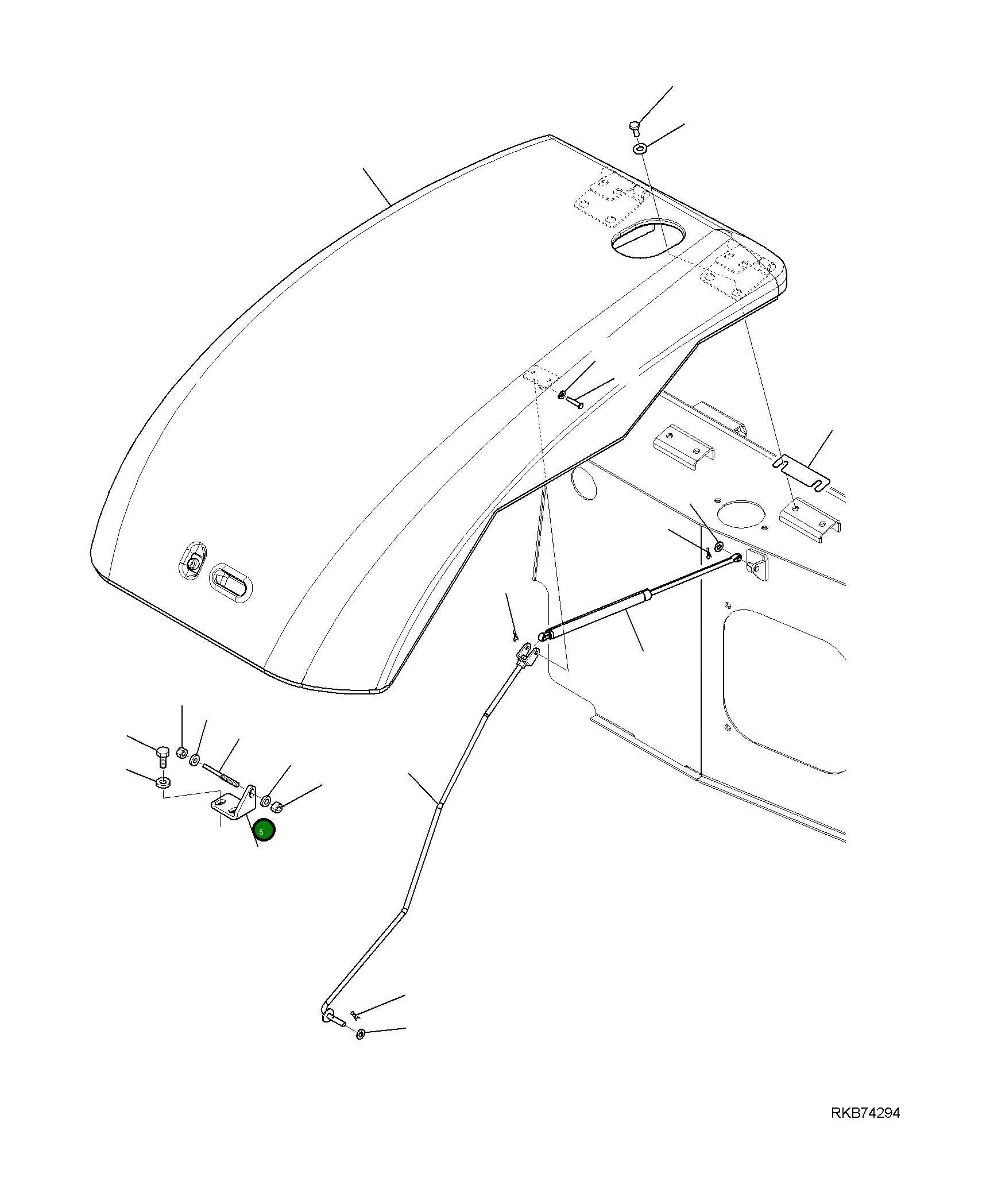 Палец 22E-54-21230 Komatsu