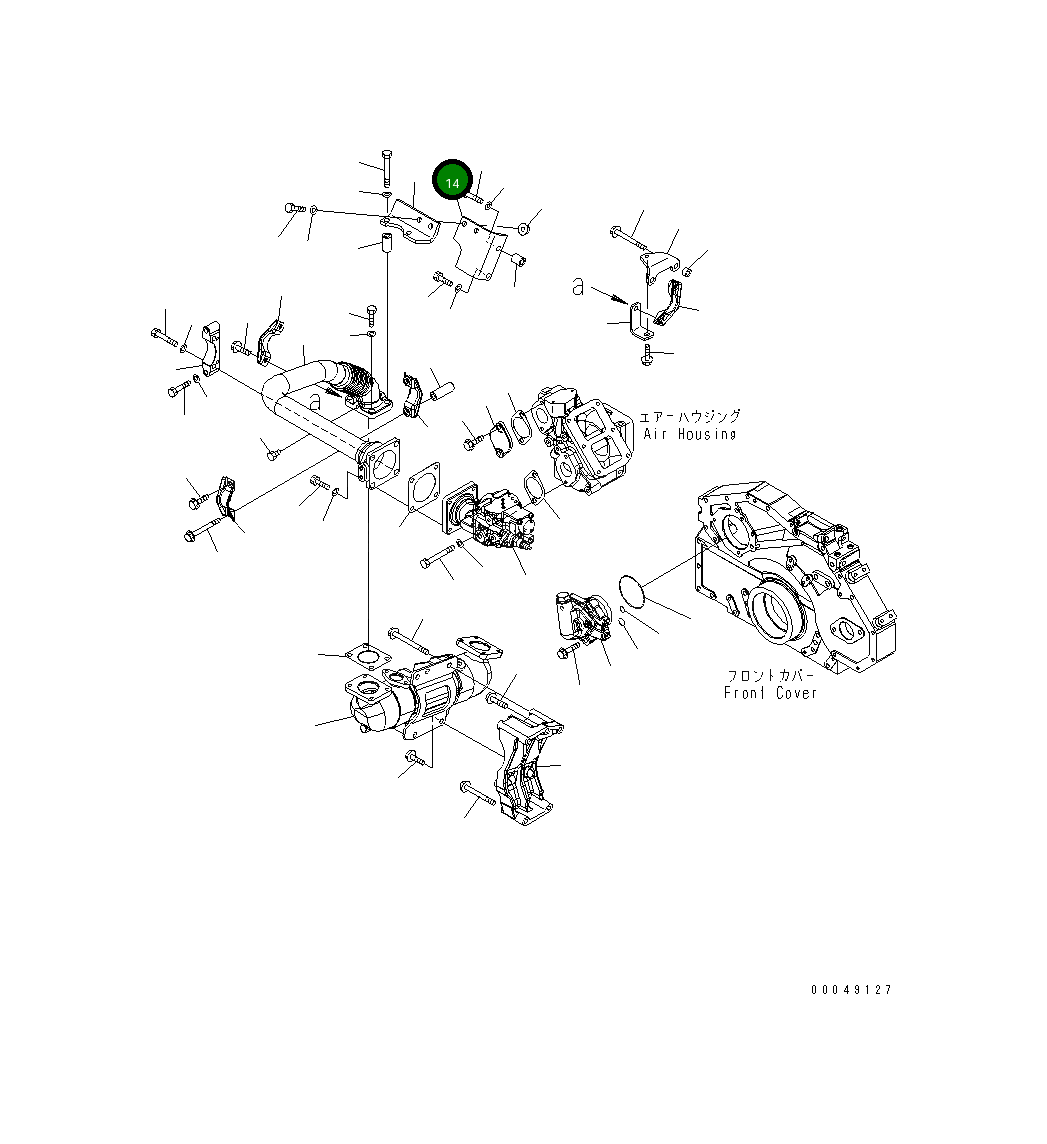 Кронштейн 6251-61-7160 Komatsu