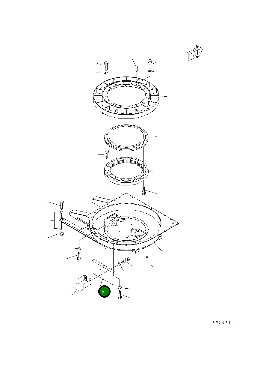 Кронштейн 8288-72-1430 Komatsu