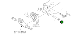 Палец 21X-70-23350 Komatsu