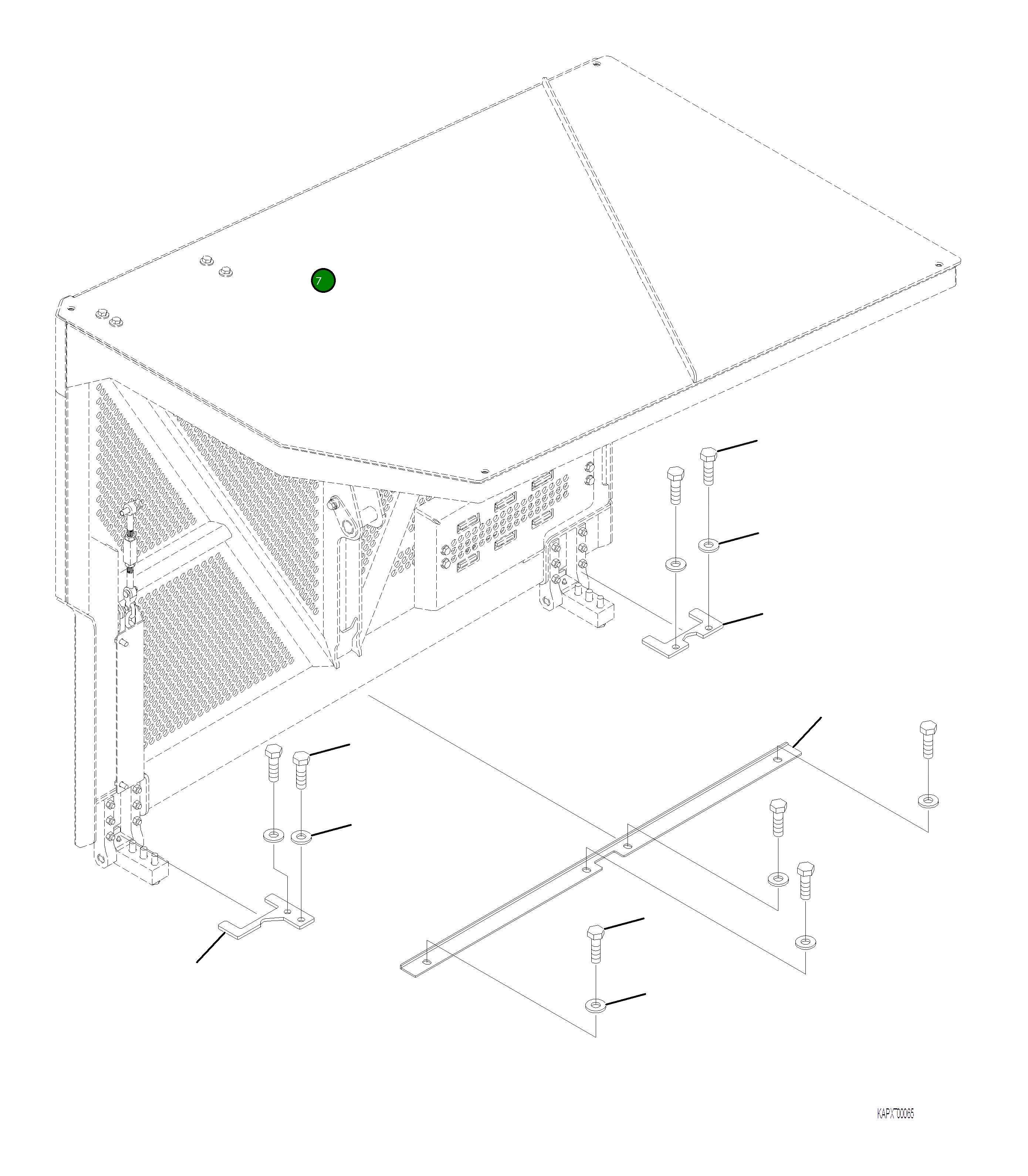 Кронштейн 4A1-54-25491 Komatsu