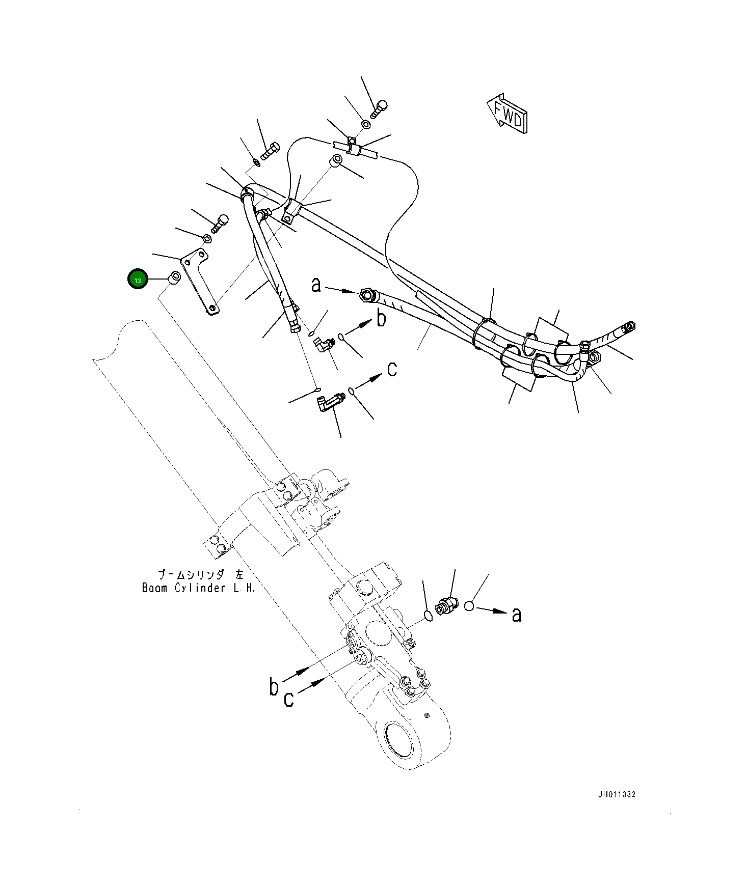 Кронштейн 207-62-45570 Komatsu