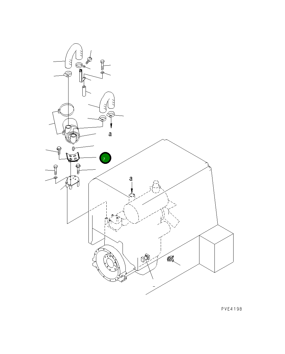 Кронштейн 6731-11-9120 Komatsu