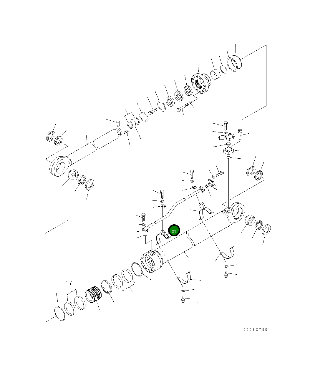 Кронштейн 707-88-28630 Komatsu