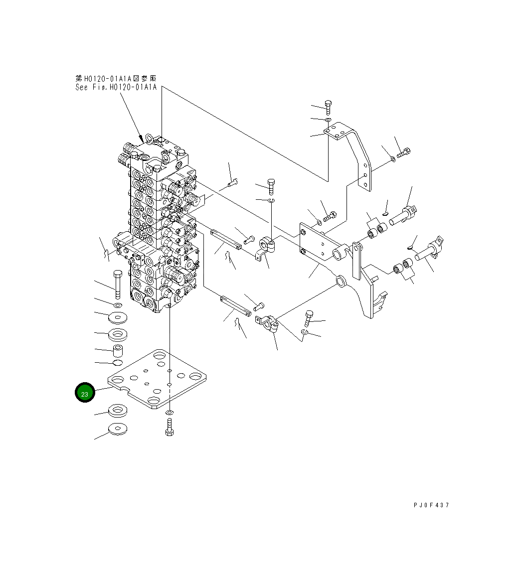 Кронштейн 22M-60-11360 Komatsu
