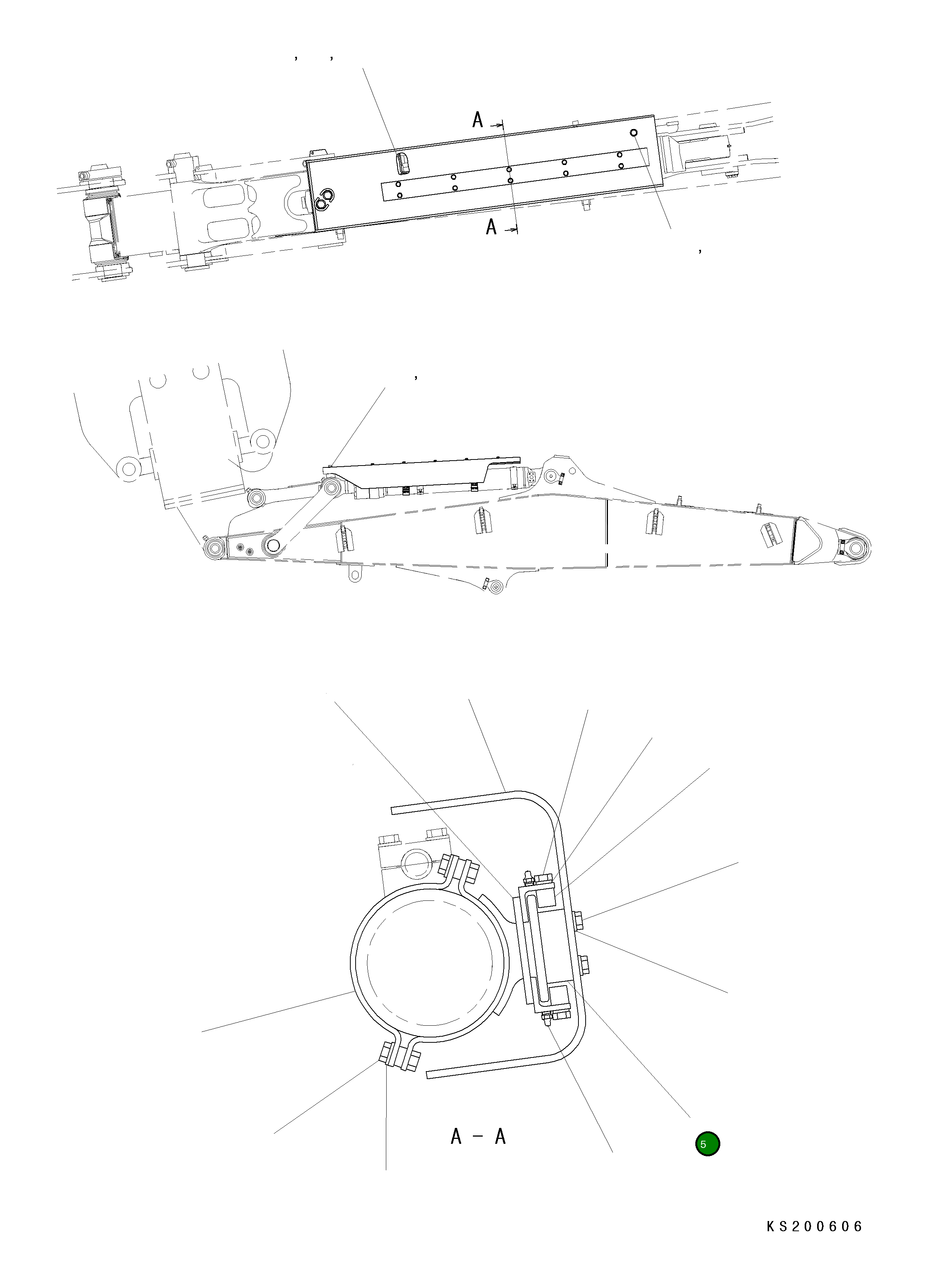 Направляющая 208-70-KE310 Komatsu